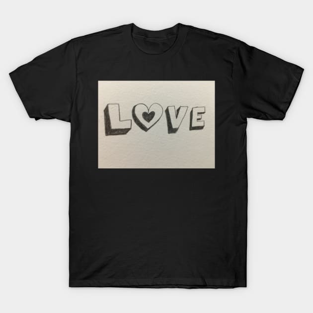 Love. T-Shirt by Radrenart